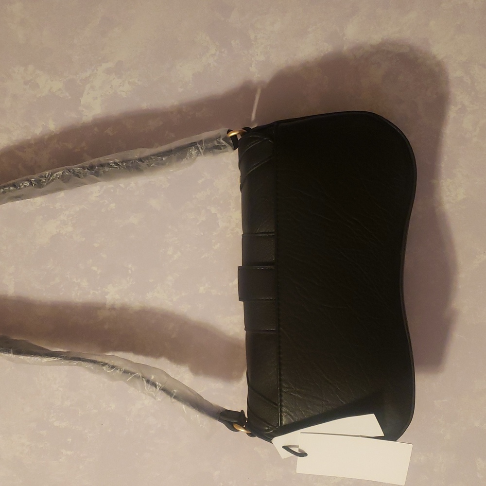 Jessica Simpson Black Studded Small Shoulder Bag - Picture 4 of 5